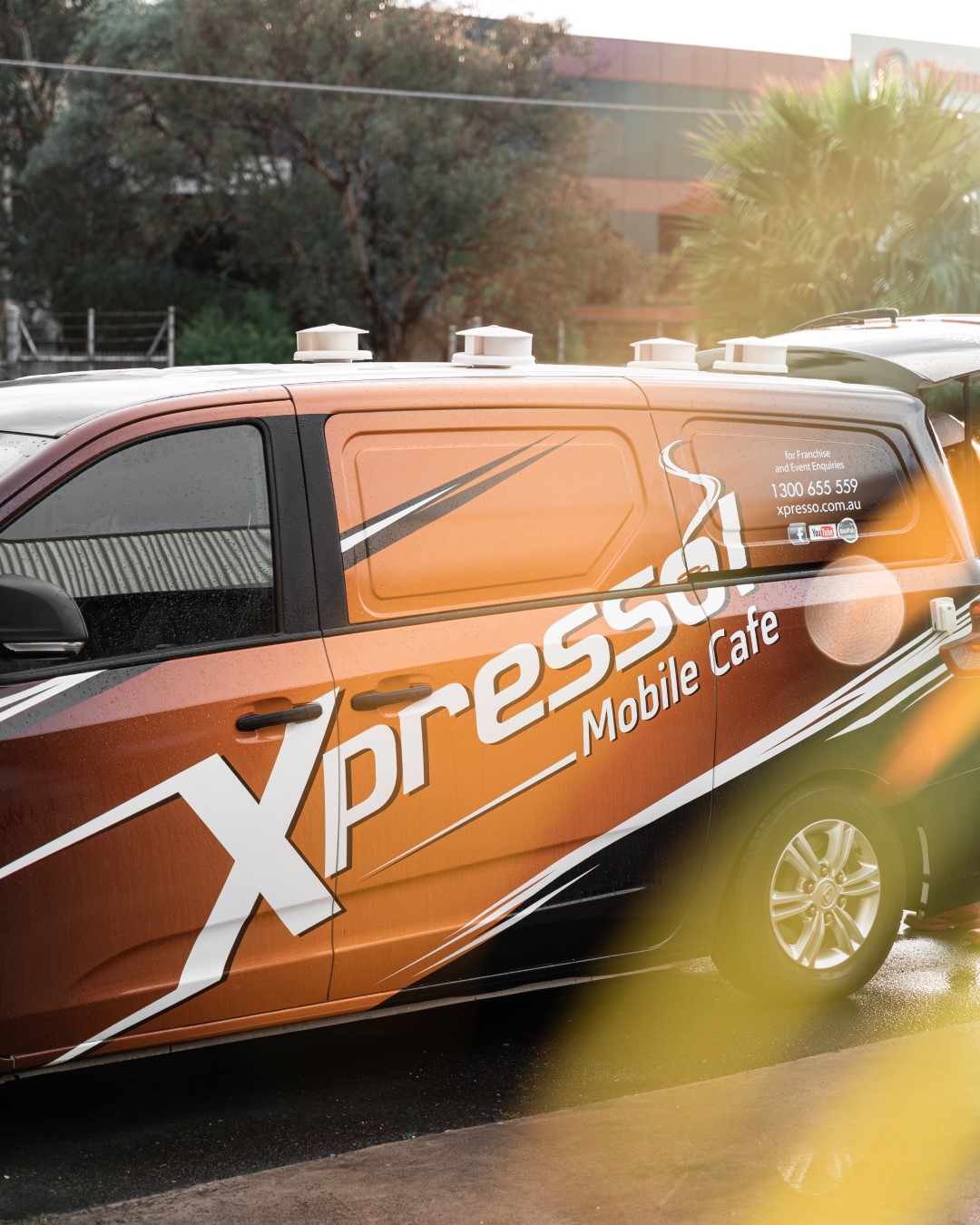 Coffee van activation in the Sydney CBD for a brand event